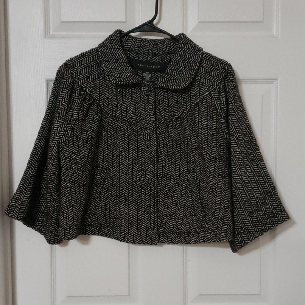 Apostrophe cropped blazer
